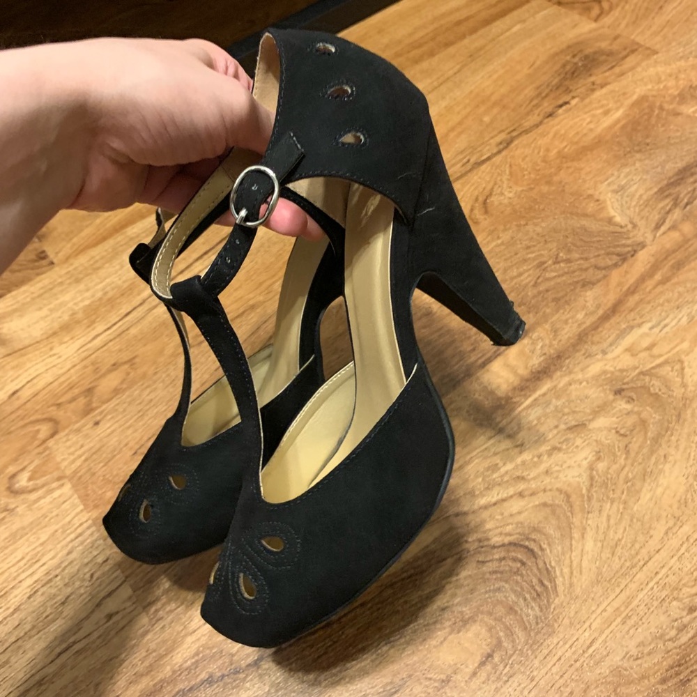 Modcloth “The Zest is History” T-strap heels